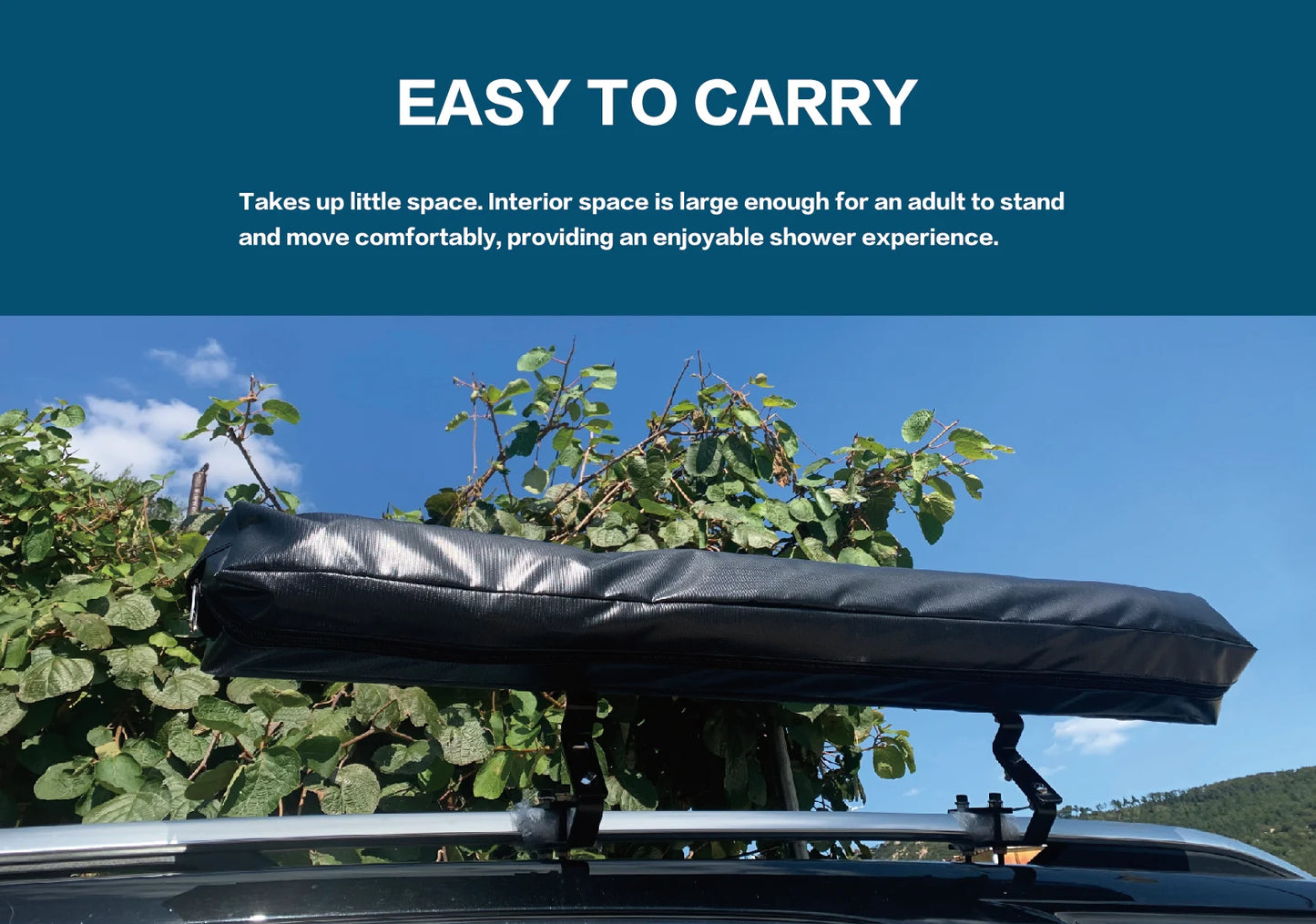 Pop-Up Camping Shower Tent — Portable Outdoor Changing Room