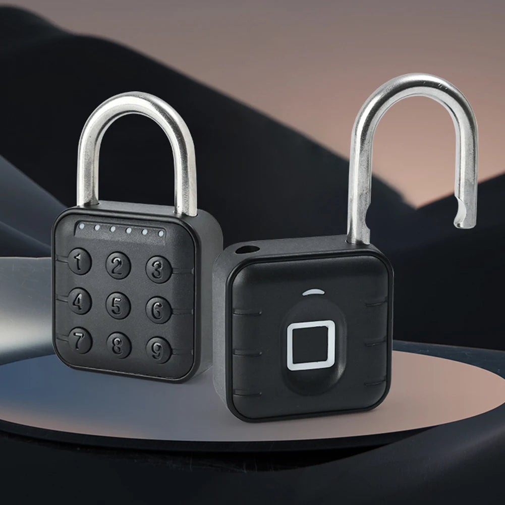Keyless Fingerprint Padlock — Smart App, Waterproof, Anti-Theft