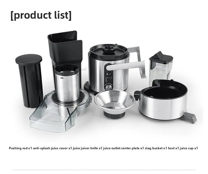 1250W High-Speed Juicer Blender — BPA-Free Stainless Steel, Quiet