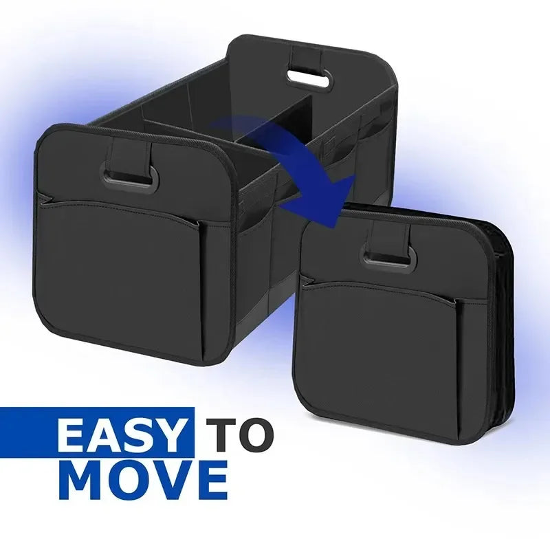 Car Storage Box to Organize Your Trunk & Say Goodbye to Mess, featuring an easy-to-move design.