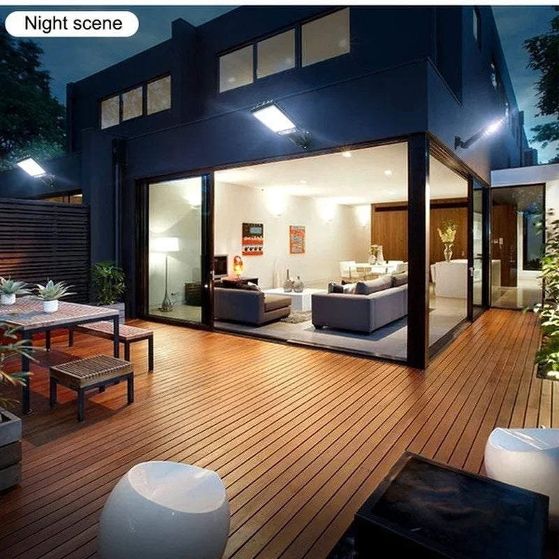 Solar LED Outdoor Wall Light Motion Sensor Garden Lamp