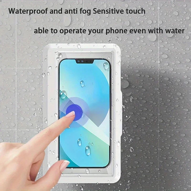 360 Rotation Waterproof and Anti-fog Mobile Phone Case for Bathroom Shower