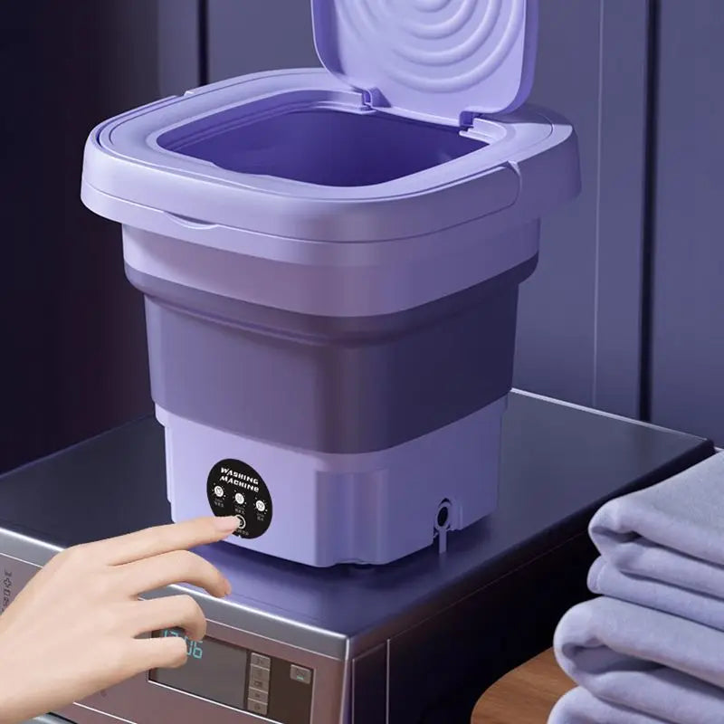 8L Mini Folding Washing Machine — Portable for Dorms & Small Loads