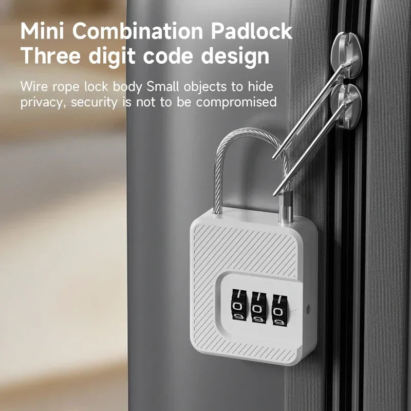 Travel Luggage Combination Padlock — Changeable Code, Multi-Use