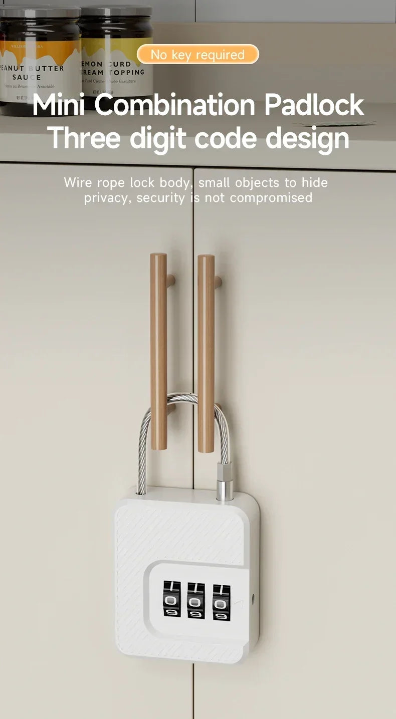 Travel Luggage Combination Padlock — Changeable Code, Multi-Use