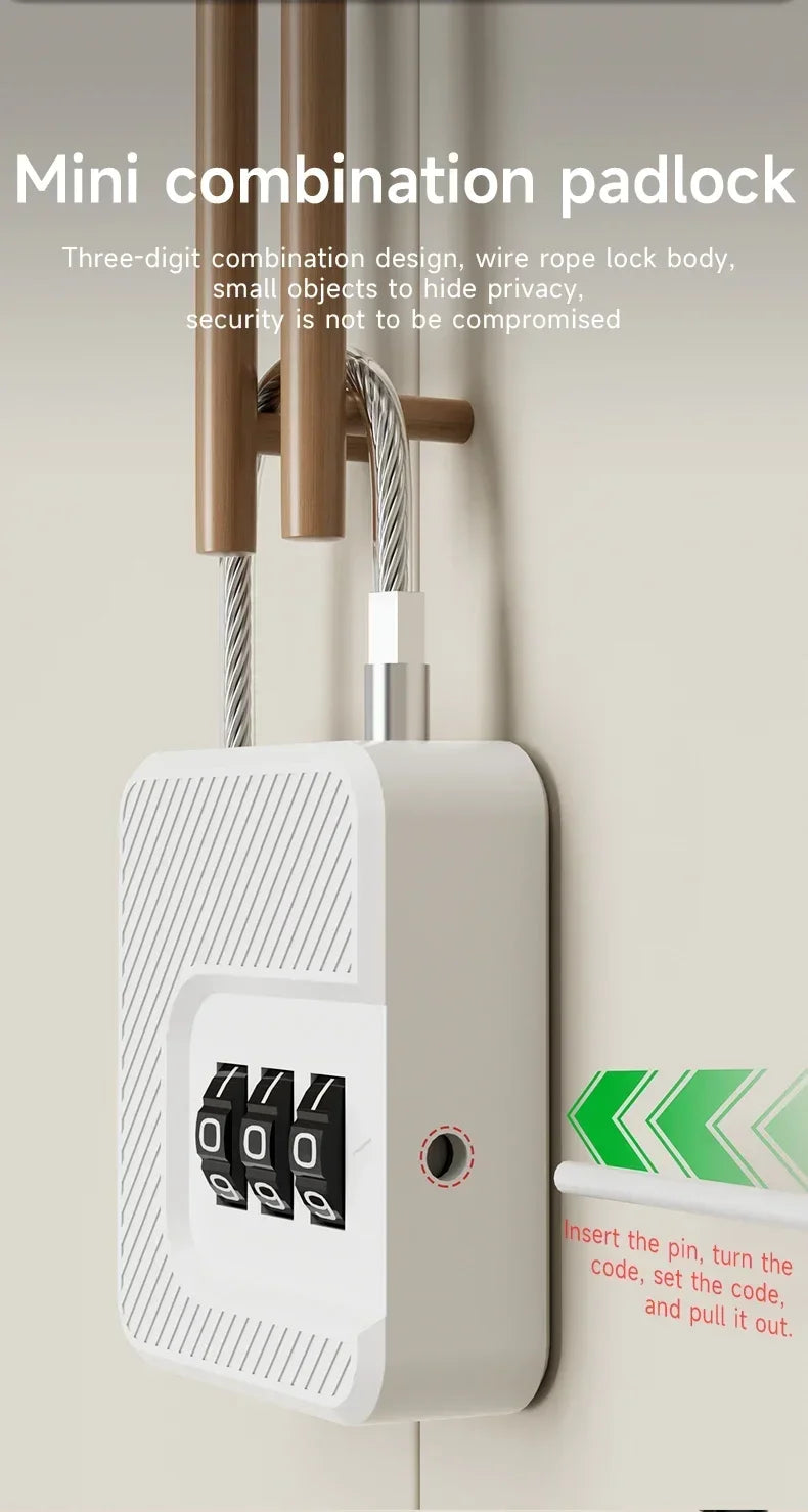 Travel Luggage Combination Padlock — Changeable Code, Multi-Use