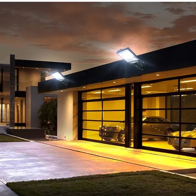 Solar LED Outdoor Wall Light Motion Sensor Garden Lamp