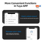 Smart Fingerprint Door Lock Electronic Lock with Password/Key/Card/Tuya APP Unlock - Kart It Up   -  