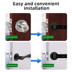 Smart Fingerprint Door Lock Electronic Lock with Password/Key/Card/Tuya APP Unlock - Kart It Up   -  