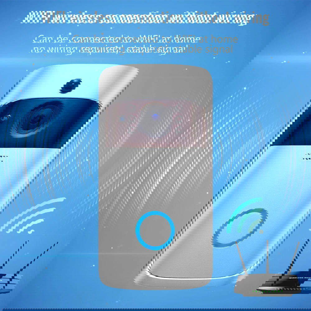 Smart WiFi Video Doorbell IP65 Waterproof - Kart It Up   -  