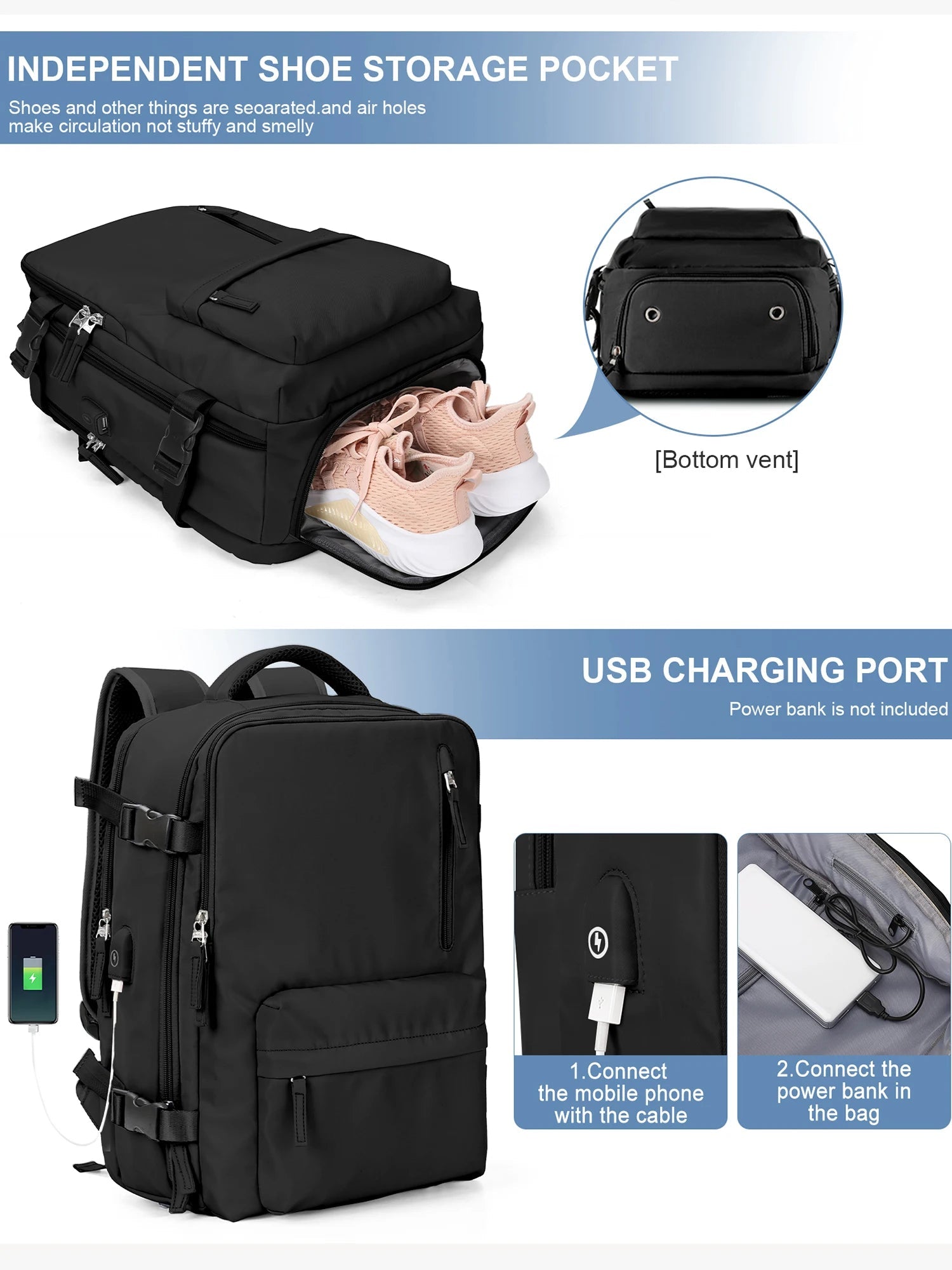 Travel Backpack for Women and Men - Kart It Up   -  