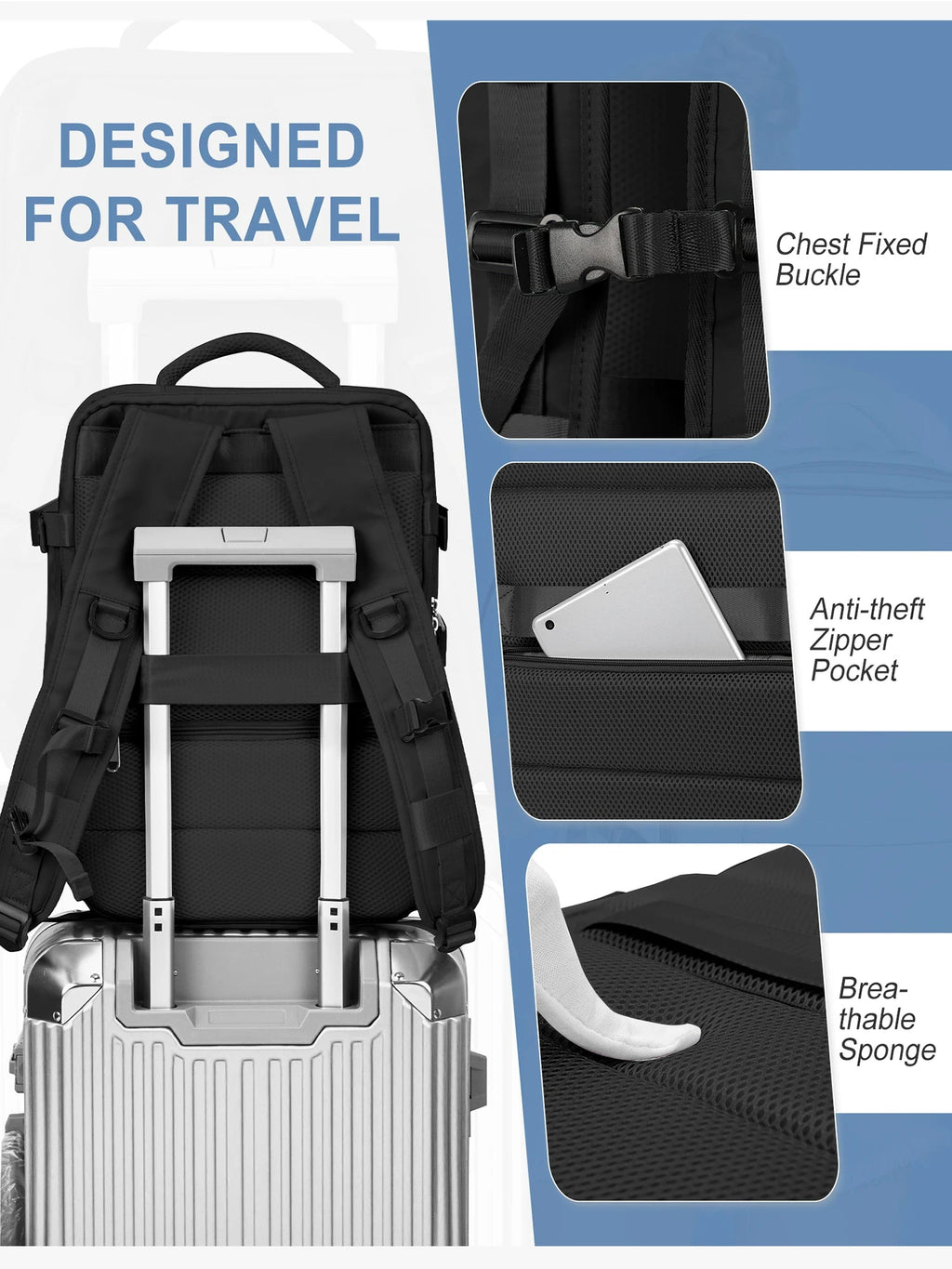 Travel Backpack for Women and Men - Kart It Up   -  