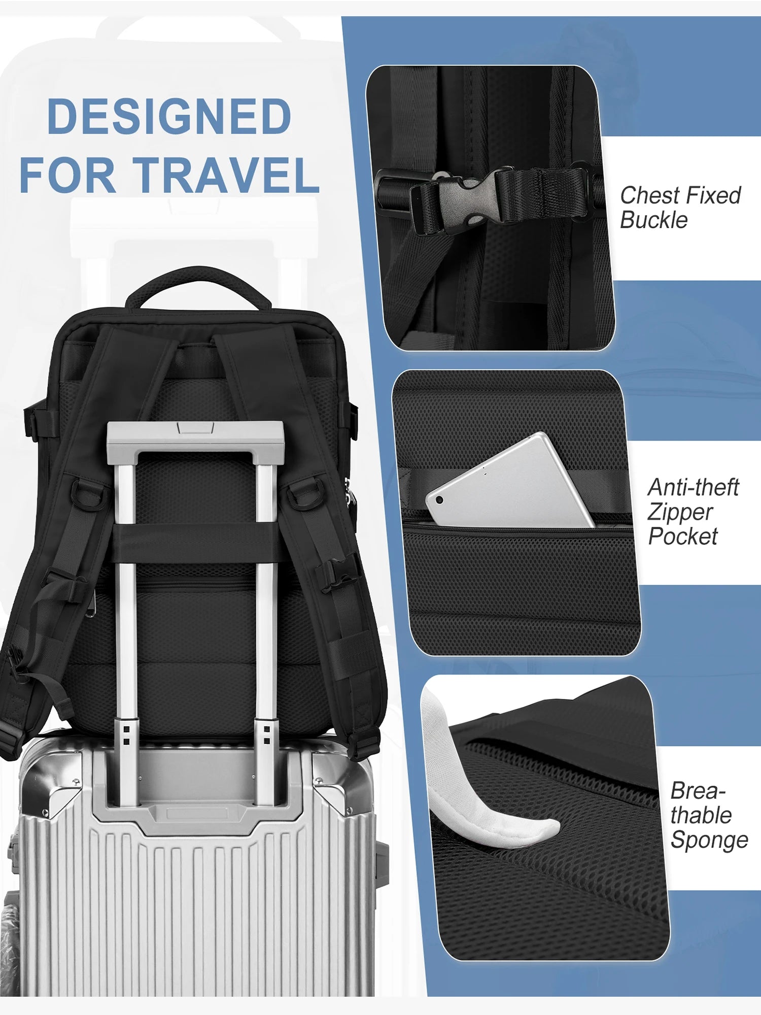 Travel Backpack for Women and Men - Kart It Up   -  