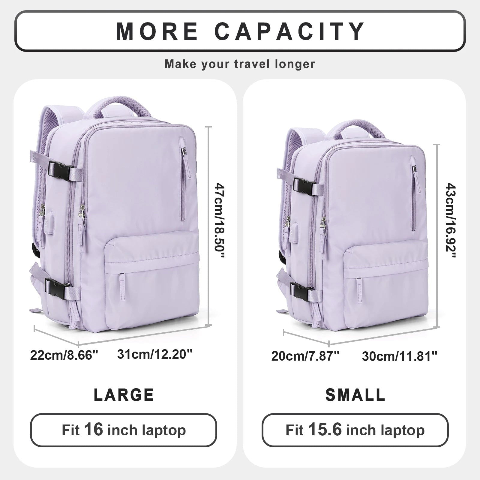 Travel Backpack for Women and Men - Kart It Up   - 41280612499543|41280612532311 