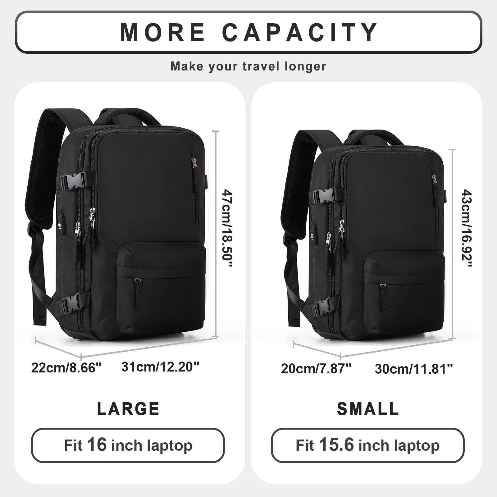 Travel Backpack for Women and Men - Kart It Up   - 41280612630615|41280612663383 