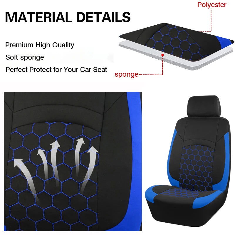 Universal Car Seat Cover Football Pattern - Kart It Up   -  