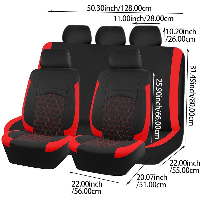 Universal Car Seat Cover Football Pattern - Kart It Up   -  