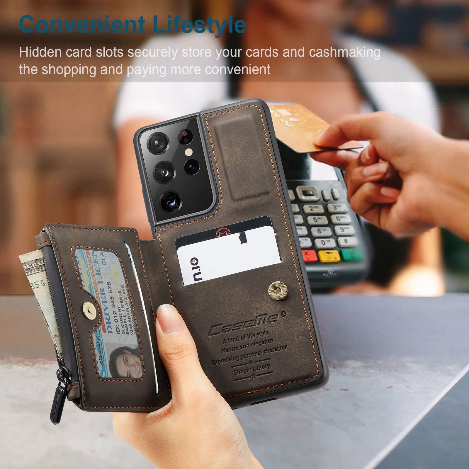 Wallet Case for Samsung Galaxy S21 Ultra - Kart It Up   -  