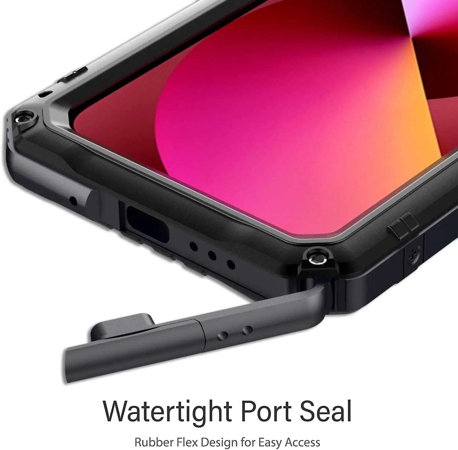 Waterproof Aluminum Metal Phone Case For iPhone 15 14 13 12 11 Pro Max XS XR 8 7 Plus 360 - Kart It Up   -  