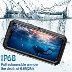 Waterproof Aluminum Metal Phone Case For iPhone 15 14 13 12 11 Pro Max XS XR 8 7 Plus 360 - Kart It Up   -  