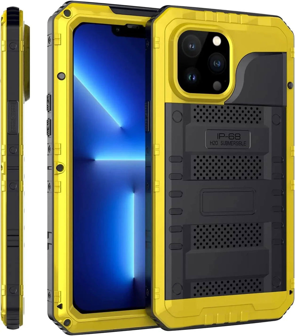 Waterproof Aluminum Metal Phone Case For iPhone 15 14 13 12 11 Pro Max XS XR 8 7 Plus 360 - Kart It Up   - 41280618528855|41280618594391|41280618627159|41280618659927|41280618692695|41280618725463|41280618758231|41280618790999|41280618823767|41280618856535|41280618889303|41280618922071|41280618954839|41280618987607|41280619020375|41280619053143|41280619085911|41280619118679|41280619151447|41280619184215|41280619216983|41280619249751|41280620429399 