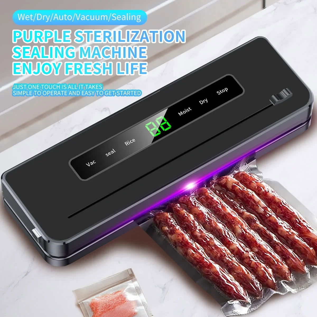 Electric Vacuum Sealer Dry/Wet Food Sealed Packaging Machine - Kart It Up   - Electric Vacuum Sealer Dry/Wet Food Sealed Packaging Machine - Kart It Up   - Electric Vacuum Sealer Dry/Wet Food Sealed Packaging Machine - Kart It Up   - Electric Vacuum Sealer Dry/Wet Food Sealed Packaging Machine - Kart It Up   - Electric Vacuum Sealer Dry/Wet Food Sealed Packaging Machine - Kart It Up  - Electric Vacuum Sealer Dry/Wet Food Sealed Packaging Machine - Kart It Up  - 