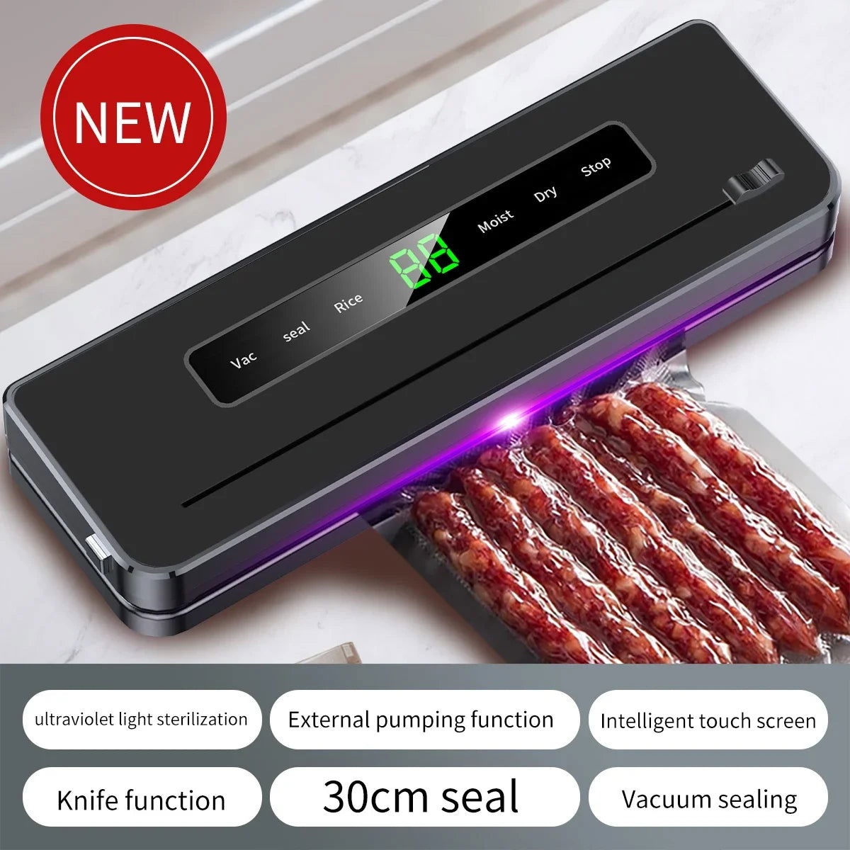 Electric Vacuum Sealer Dry/Wet Food Sealed Packaging Machine - Kart It Up   - Electric Vacuum Sealer Dry/Wet Food Sealed Packaging Machine - Kart It Up   - Electric Vacuum Sealer Dry/Wet Food Sealed Packaging Machine - Kart It Up   - Electric Vacuum Sealer Dry/Wet Food Sealed Packaging Machine - Kart It Up   - Electric Vacuum Sealer Dry/Wet Food Sealed Packaging Machine - Kart It Up  - Electric Vacuum Sealer Dry/Wet Food Sealed Packaging Machine - Kart It Up  -  -  