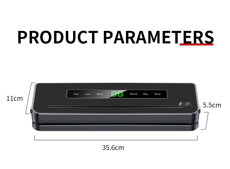 Electric Vacuum Sealer Dry/Wet Food Sealed Packaging Machine - Kart It Up   - Electric Vacuum Sealer Dry/Wet Food Sealed Packaging Machine - Kart It Up   - Electric Vacuum Sealer Dry/Wet Food Sealed Packaging Machine - Kart It Up  - Electric Vacuum Sealer Dry/Wet Food Sealed Packaging Machine - Kart It Up  -  